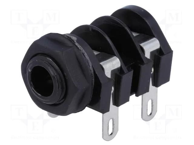 Connector: Jack 6,3mm; socket; female; mono,with double switch CLIFF CL1160A