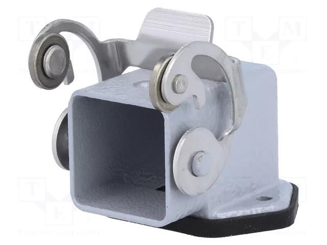 Enclosure: for HDC connectors; CKA; size 21.21; aluminium alloy ILME CKAX03IA