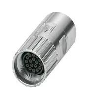 CIRCULAR CONN, PLUG, 17POS, CRIMP 1629047