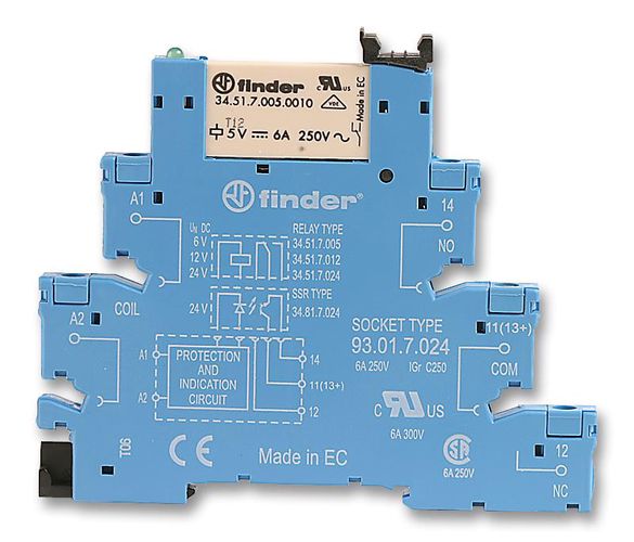 Relay Interface Module, 12V AC/DC, 1NO 38.51.0.012.0060