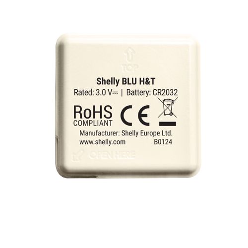 Shelly Blu H&T Ivory is a Bluetooth temperature and humidity sensor 3800235266816 3800235266816