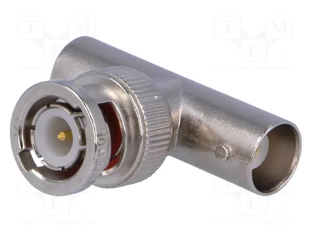 T adapter; BNC socket x2,BNC plug; 50Ω; POM; gold-plated AMPHENOL RF B9073D1ND3G50