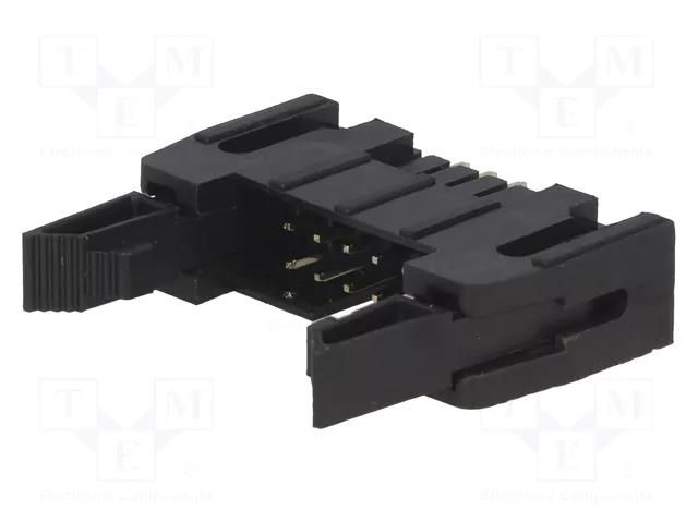 Connector: IDC; socket; male; PIN: 10; straight; with ejector; THT CONNFLY AWP-10P