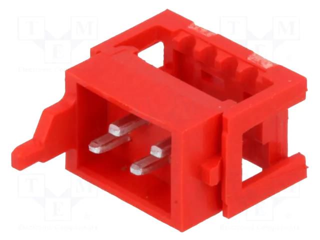 Micro-MaTch; plug; male; PIN: 4; IDC; for ribbon cable; Layout: 2x2 TE Connectivity AMP-7-215083-4