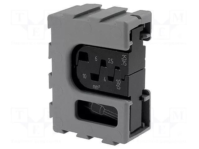 Crimping jaws; 0.25÷0.75mm2,1÷1.5mm2,2.5mm2,4mm2,6mm2,10mm2 PRESSMASTER PR.MCT3127