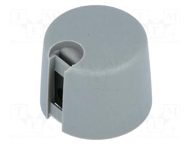 Knob; with pointer; plastic; Øshaft: 4mm; Ø20x16mm; grey; A10 OKW A1020048