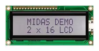 LCD MODULE, 16 X 2, COB, 5.55MM, FSTN MC21605C6W-FPTLWI-V2