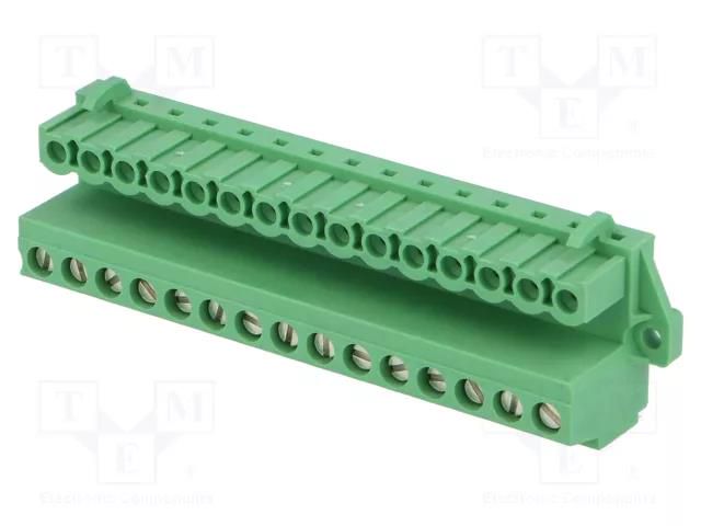 Connector: pluggable terminal block; socket; female; 12A; 250V PHOENIX CONTACT MSTBU2.5/15S508