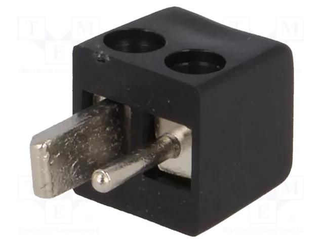 Connector: loudspeaker; plug; male; screw terminal; angled 90° Goobay LC-004