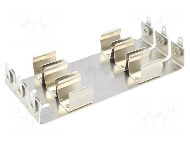 Holder; AA,R6; Batt.no: 6; screw; aluminium KEYSTONE KEYS193