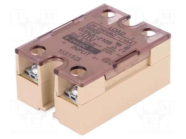 Relay: solid state; Ucntrl: 5÷24VDC; 10A; 24÷240VAC; G3NA; 1-phase OMRON G3NA-210B-5-24