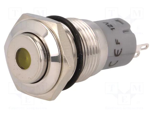 Switch: vandal resistant; Pos: 2; SPDT; 0.5A/220VAC; 1A/24VDC; IP67 ONPOW V16-11HD-12Y-S