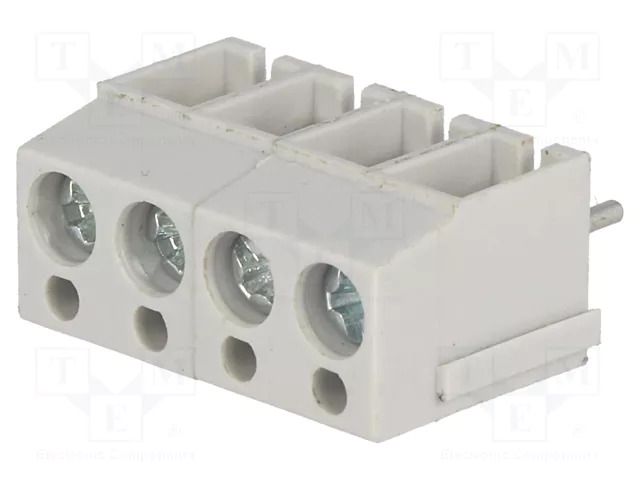Connector: PCB terminal block; terminal; 16A; 250V; angled 90° NINIGI TB-5.0-P-4P1/GY