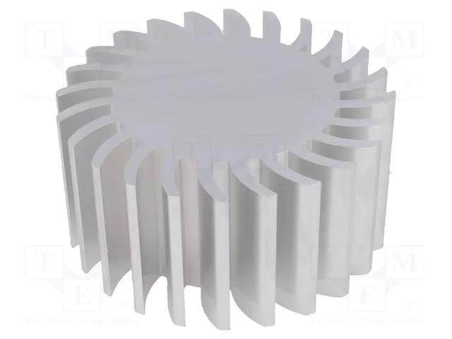 Heatsink; LED; Ø: 105mm; H: 50mm FISCHER ELEKTRONIK SK58450AL