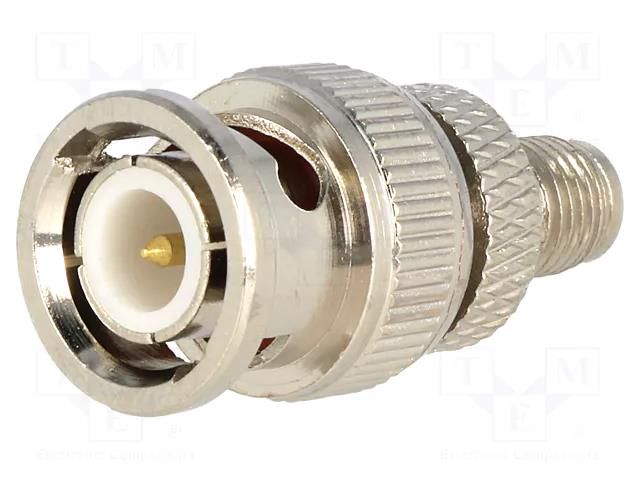 Adapter; BNC male,SMA female; Plating: gold-plated Goobay SMAG-BNCW