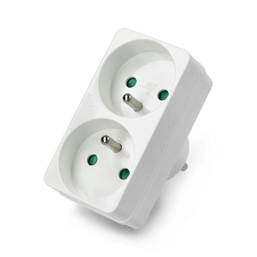 AC Adapter - 1 plug - 2 sockets ZAS-06923 5901436720201