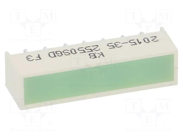 LED backlight; green; Lens: diffused,green; λd: 568nm; 20÷50mcd KINGBRIGHT ELECTRONIC KB-2550SGD