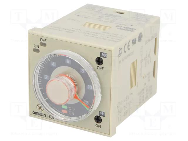 Timer; 0,05s÷30h; DPDT; 250VAC/5A; Usup: 24VAC; 24VDC; H3CR-F; octal OMRON H3CR-F8/24AC/DC