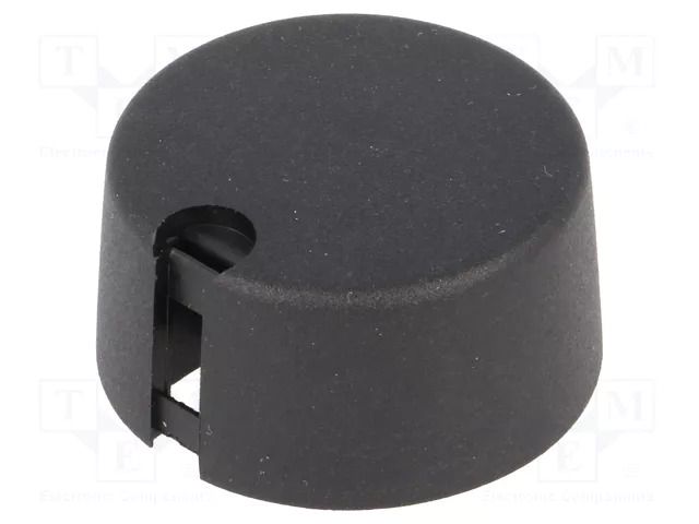Knob; with pointer; plastic; Øshaft: 6mm; Ø31x16mm; black; A10 OKW A1031069