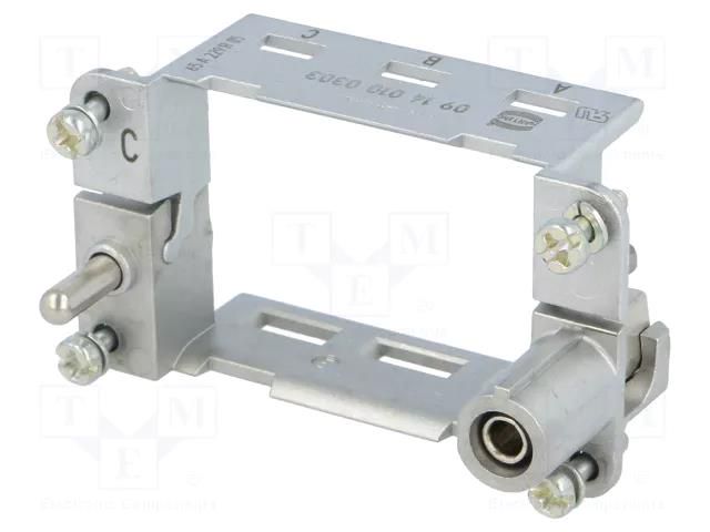 Frame for modules; size 10B; Han-Modular®; Modules: 3; 57x27mm HARTING 09140100303
