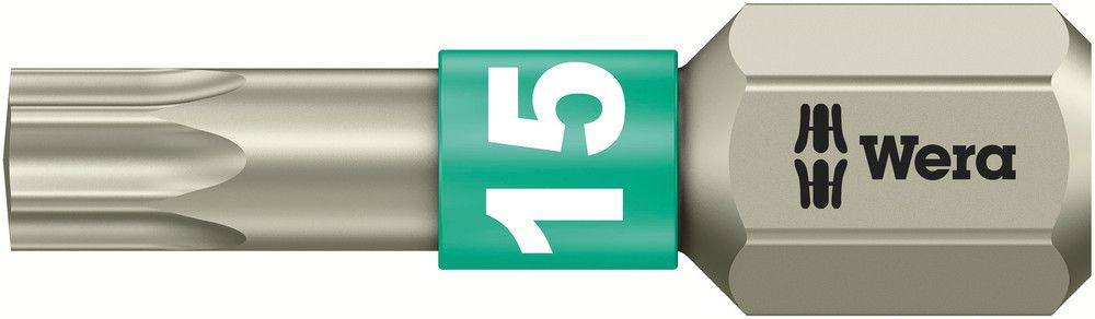 3867/1 TS TORX® bits, stainless, TX 15x25, Wera 05071033001