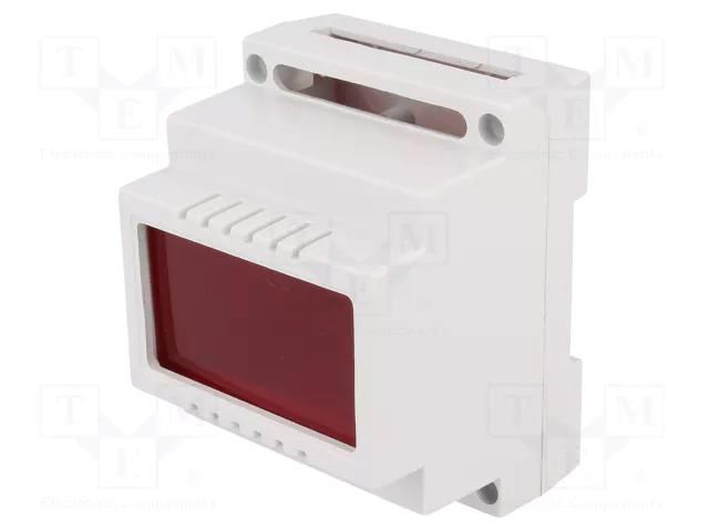 Enclosure: for DIN rail mounting; Y: 89mm; X: 69.7mm; Z: 64.7mm; ABS KRADEX Z-100F