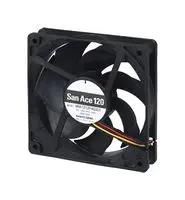 DC AXIAL FAN, 120MM, 130CFM, 0.55A, 12V 9RA1212P4G001
