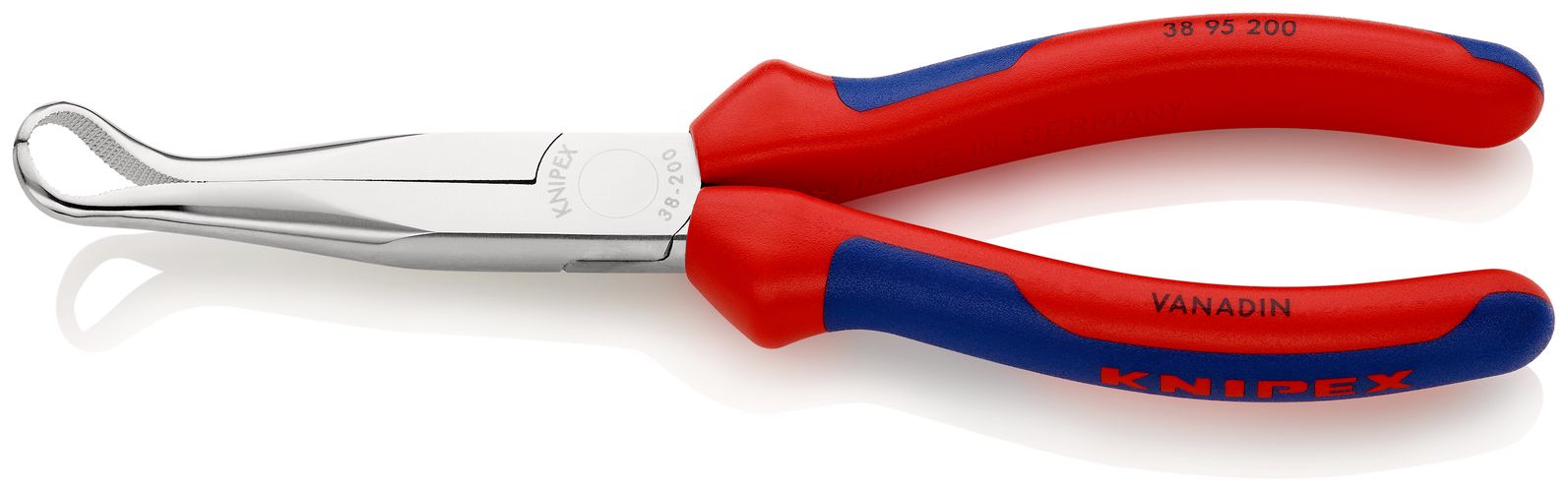 KNIPEX 38 95 200 Mechanics' Pliers with multi-component handles chrome-plated 200 mm 38 95 200 4003773017233