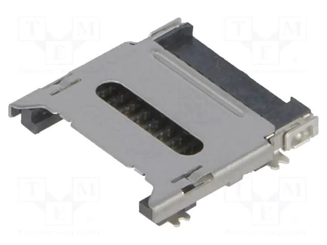 Connector: for cards; microSD; with hinged cover; SMT; 500V; reel ATTEND MCC-SDMICRO/1