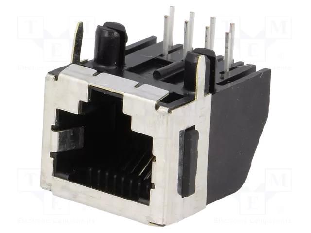 Connector: RJ45; socket; PIN: 8; Cat: 3; shielded,low profile; 8p8c TE Connectivity RJ45GE-AMP