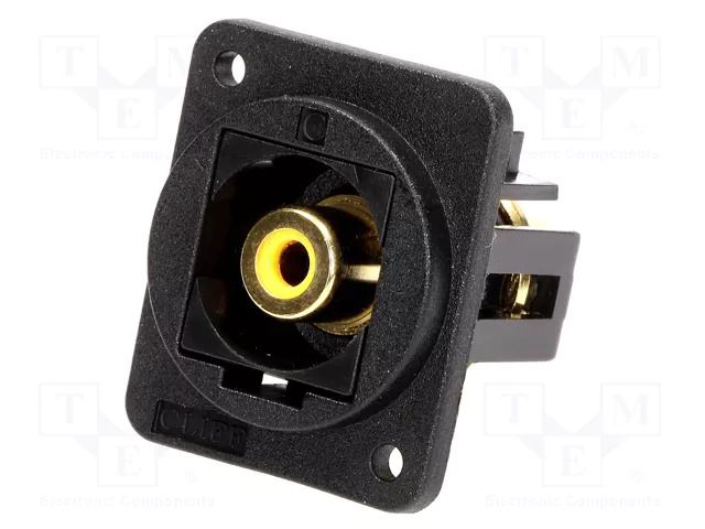 Coupler; RCA socket,both sides; FT; XLR standard; 19x24mm CLIFF CP30232X