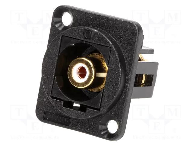 Coupler; RCA socket,both sides; FT; XLR standard; 19x24mm CLIFF CP30231