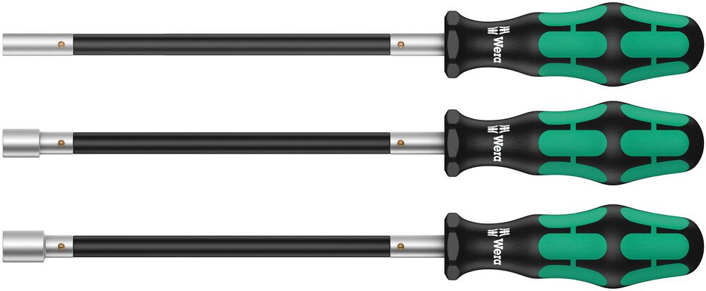 391/3 Hose clamp screwdriver set, 1 x 6x167; 1 x 7x167; 1 x 8x167, Wera 05135311001
