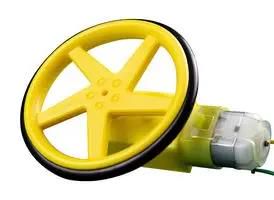 WHEELS, YELLOW, TT STYLE HOBBY MOTOR 2593-TT