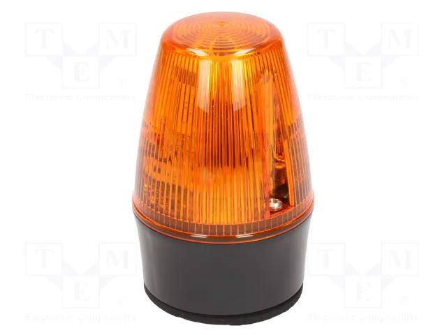 Signaller: lighting; continuous light,blinking light; orange MOFLASH SIGNALLING LEDS100-01-01