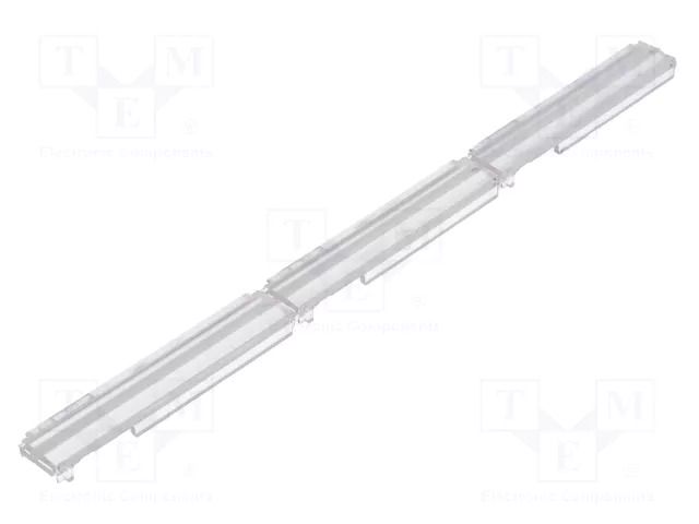 LED lens; rectangular; plexiglass PMMA; transparent; H: 6.91mm LEDIL C14642