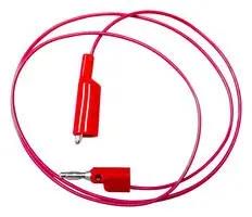 ALLIGATOR CLIP-4MM BANANA PLUG, RED, 60" BU-2030-A-60-2