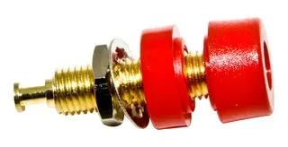 BANANA CONNECTOR, JACK, 15A, 2KV, RED BU-P2854-2