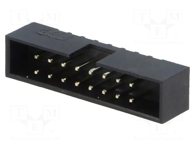 Connector: IDC; socket; male; PIN: 16; straight; THT; 2mm; 2x8 CONNFLY DS1014-16SF1B