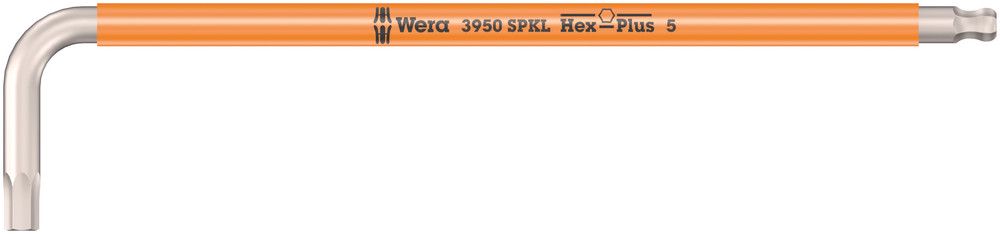 3950 SPKL Multicolour L-key, metric, stainless, 5.0x154, Wera 05022665001