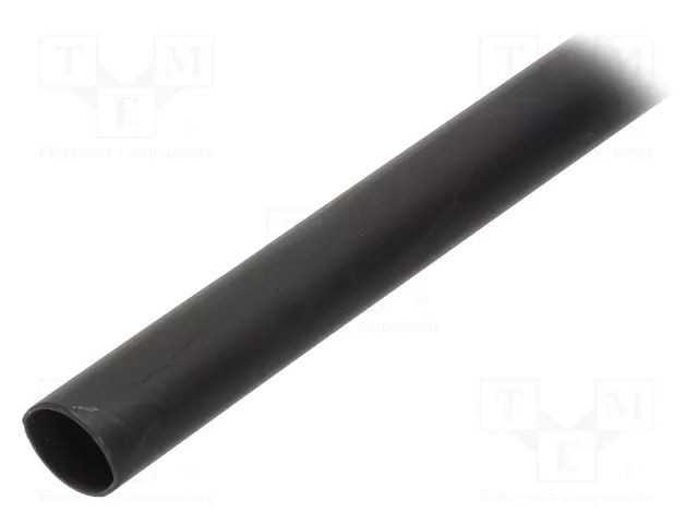 Heat shrink sleeve; glued; 2.5: 1; 90mm; L: 1m; black; -55÷110°C 3M MDT-A90/36