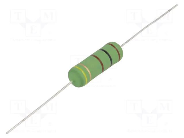 Resistor: wire-wound; high voltage; THT; 75Ω; 5W; ±5%; Ø0.75x38mm ROYALOHM KNPA5W-75R