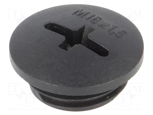 Stopper; M16; 1.5; IP54; polyamide; black; SKINDICHT®; 7mm LAPP BLK-GL-M16/BK