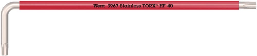 3967 SXL HF TORX® L-key Multicolour with holding function, long, stainless, TX 40x224, Wera 05022688001
