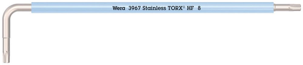 3967 SXL HF TORX® L-key Multicolour with holding function, long, stainless, TX 8x90, Wera 05022680001