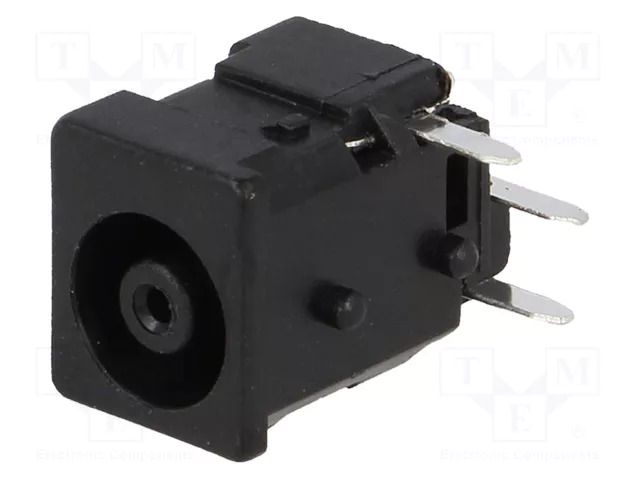 Connector: DC supply; socket; female; 2A; angled 90°; on PCBs; THT LUMBERG 1613-10