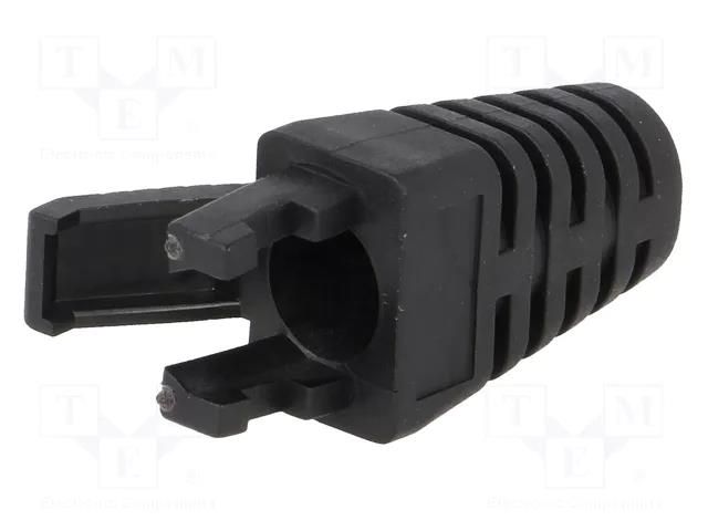 RJ45 plug boot; 6mm; black LUMBERG 2532-01B