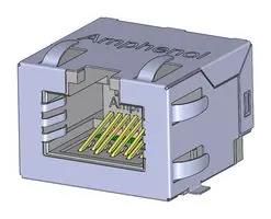 RJ45 CONN, R/A JACK, 8P8C, 1PORT, SMT RJE3A1881401
