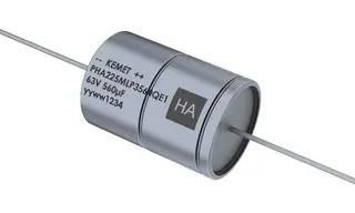 CAP, 560UF, 63V, ALU ELEC, HYBRID, AXIAL PHA225MLP3560QE4