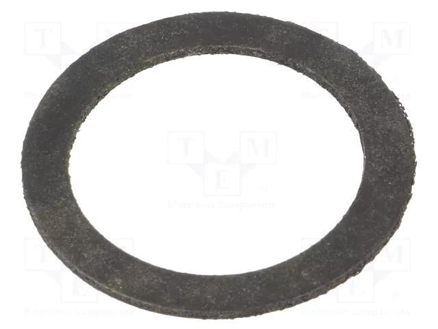 Gasket; chloroprene; Thk: 1.5mm; Øint: 14.7mm; Øout: 24mm; PG9; black HELLERMANNTYTON AWS-PG9